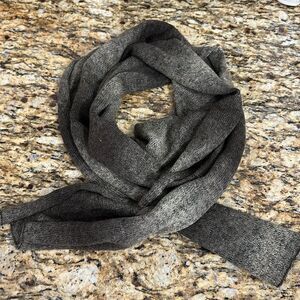 Route 66 Mohair Blend Brown Gray Gradient Knit Scarf